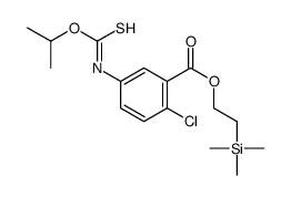 2-trimethylsilylethyl 2-chloro-5-(propan-2-yloxycarbothioylamino)benzoate结构式