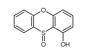 1-Hydroxyphenoxathiin 10-oxide Structure