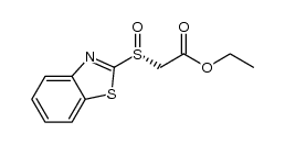 (R)-ethyl 2-(2-benzothiazolylsulfinyl)acetate结构式