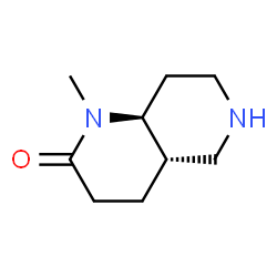 Trans-(4aR,8aR)-1-甲基八氢-1,6-萘啶-2(1H)-酮结构式