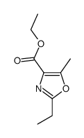 ETHYL 2-ETHYL-5-METHYLOXAZOLE-4-CARBOXYLATE结构式