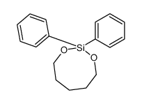 2,2-diphenyl-1,3,2-dioxasilocane Structure