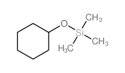 (Cyclohexyloxy)trimethylsilane结构式