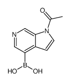 (1-acetylpyrrolo[2,3-c]pyridin-4-yl)boronic acid结构式