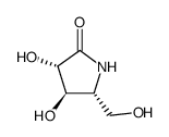 2-Pyrrolidinone, 3,4-dihydroxy-5-(hydroxymethyl)-, (3S,4R,5R)- (9CI)结构式