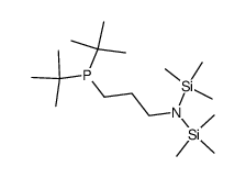 N-(3-(di-tert-butylphosphanyl)propyl)-1,1,1-trimethyl-N-(trimethylsilyl)silanamine结构式