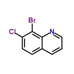 8-Bromo-7-chloroquinoline结构式