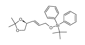 (1E,4'S)-3-[(tert-Butyldiphenylsilyl)oxy]-1-(2',2'-dimethyl-1',3'-dioxolan-4'-yl)-1-propene结构式