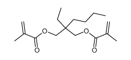 3,3-bis-methacryloyloxymethyl-heptane结构式