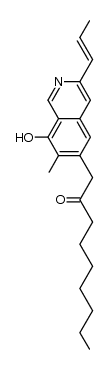 1-(8-hydroxy-7-methyl-3-propenyl-isoquinolin-6-yl)-nonan-2-one结构式