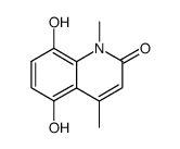 5,8-dihydroxy-1,4-dimethyl-2(1H)quinolinone结构式