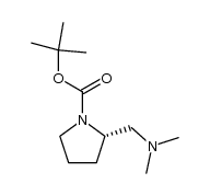 (2S)-2-((dimethylamino)methyl)pyrrolidine-1-carboxylic acid tert-butyl ester结构式