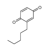 2-pentylcyclohexa-2,5-diene-1,4-dione结构式