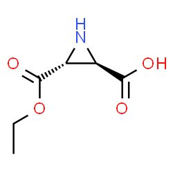 2,3-Aziridinedicarboxylicacid,monoethylester,(2R,3R)-(9CI) Structure