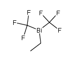 Ethyl-bis-trifluormethyl-wismut结构式