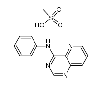 4-anilinopyrido[3,2-d]pyrimidine mesylate结构式