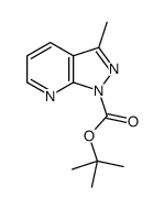 TERT-BUTYL 3-METHYL-1H-PYRAZOLO[3,4-B]PYRIDINE-1-CARBOXYLATE Structure
