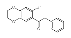 1-(6-bromo-2,3-dihydro-1,4-benzodioxin-7-yl)-2-phenylethanone Structure