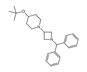 4-(1,1-DIMETHYLETHOXY)-1-[1-(DIPHENYLMETHYL)-3-AZETIDINYL]-PIPERIDINE structure