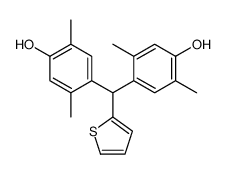 4-[(4-hydroxy-2,5-dimethylphenyl)-thiophen-2-ylmethyl]-2,5-dimethylphenol Structure