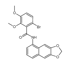 6-Bromo-2,3-dimethoxy-N-(6,7-methylenedioxy-1-naphthyl)benzamide结构式