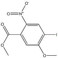 4-Iodo-5-methoxy-2-nitro-benzoic acid methyl ester结构式