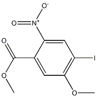 4-Iodo-5-methoxy-2-nitro-benzoic acid methyl ester Structure