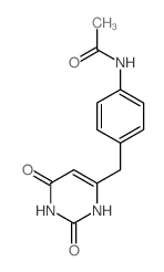 Acetamide,N-[4-[(1,2,3,6-tetrahydro-2,6-dioxo-4-pyrimidinyl)methyl]phenyl]-结构式