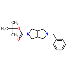 5-Benzyl-2-Boc-hexahydro-pyrrolo[3,4-C]pyrrole structure