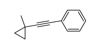 1-(2'-phenylethynyl)-1-methylcyclopropane Structure