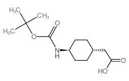 trans-(N-Boc-4-aminocyclohexyl)acetic Acid structure