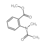 methyl 2-(acetyl-methyl-amino)benzoate结构式