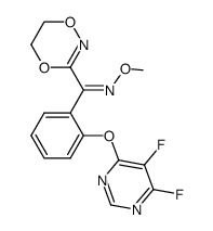 3-{1-[2-(4,5-difluoropyrimid-6-yloxy)-phenyl]-1-(methoximino)-methyl}-5,6-dihydro-1,4,2-dioxazine Structure