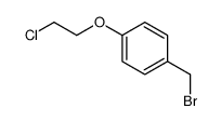 1-(bromomethyl)-4-(2-chloroethoxy)benzene结构式