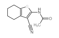 N-(3-cyano-4,5,6,7-tetrahydrobenzothiophen-2-yl)acetamide结构式