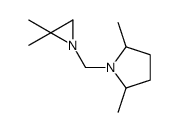 1-[(2,2-dimethylaziridin-1-yl)methyl]-2,5-dimethylpyrrolidine结构式