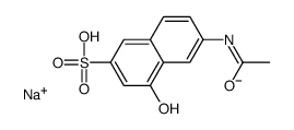 sodium 6-(acetylamino)-4-hydroxynaphthalene-2-sulphonate structure