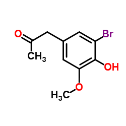 1-(3-Bromo-4-hydroxy-5-Methoxyphenyl)-2-propanone Structure