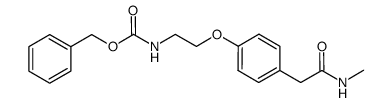 methyl 4-(2-(N-benzyloxycarbonylamino)ethoxy)phenylacetamide结构式