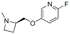Pyridine, 2-fluoro-5-[[(2R)-1-methyl-2-azetidinyl]methoxy]- (9CI) structure