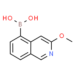 3-Methoxyisoquinoline-5-boronic acid Structure