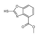 2-Mercapto-benzooxazole-4-carboxylic acid Methyl ester结构式
