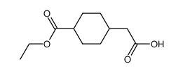 4-carboxymethyl-cyclohexanecarboxylic acid ethyl ester structure