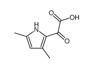 Pyrrole-2-glyoxylic acid, 3,5-dimethyl- (6CI,8CI)结构式