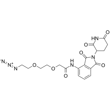 Pomalidomide-PEG2-azide Structure
