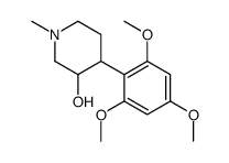 1-甲基-4-(2,4,6-三甲氧基苯基)哌啶-3-醇结构式