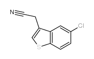 5-chlorothianaphthene-3-acetonitrile structure