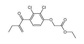 [2,3-Dichloro-4-(2-methylene-butyryl)-phenoxy]-acetic acid ethyl ester结构式