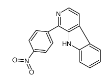 1-(4-nitrophenyl)-9H-pyrido[3,4-b]indole结构式