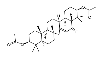 3β,21β-14-serraten-16-one-diacetate结构式